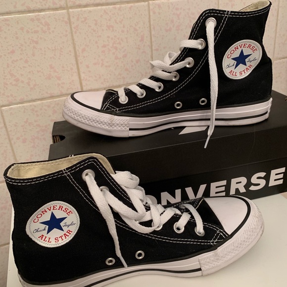 Converse Shoes - black high top converse